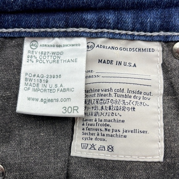 Ag Adriano Goldschmied The Zip Up Legging Ankle Size 30R - Picture 11 of 16